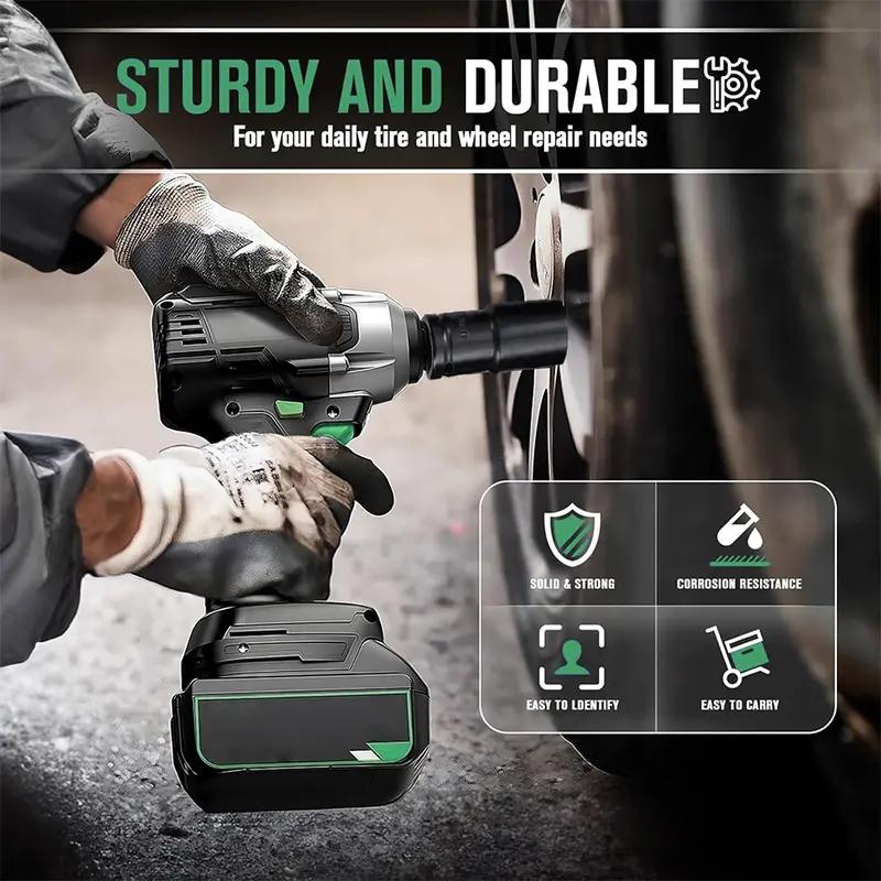 12 Drive Impact Socket Set, 10 Sockets and Driver Tool Kit, Standard Metric Size (8-24mm) Mechanics Tool Kit Socket Kit Metric Drive Socket Wrench Set with Plastic Tool Case