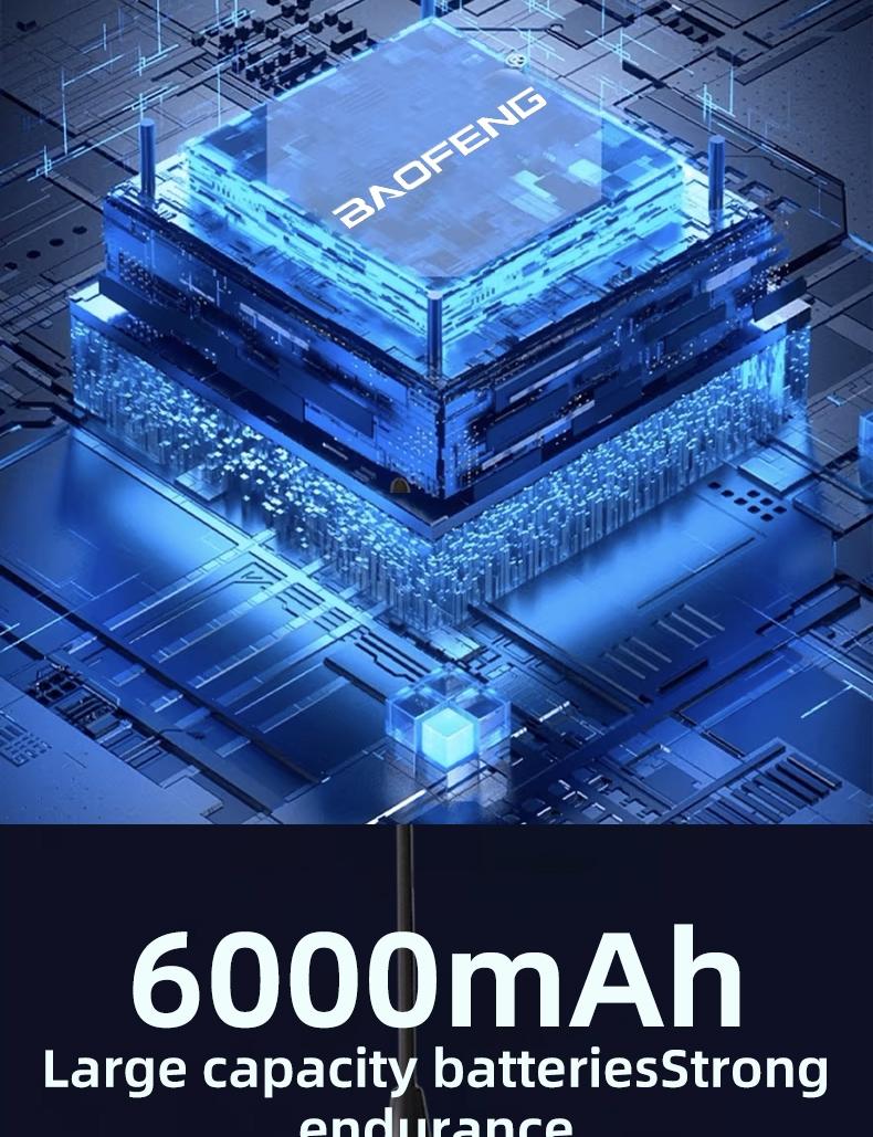 UV-5RH dual band bidirectional wireless intercom 15W high-power multi band 999CH transceiver wireless replacement frequency portable handheld intercom suitable for outdoor camping exploration and convoy tourism transportation essential equipment