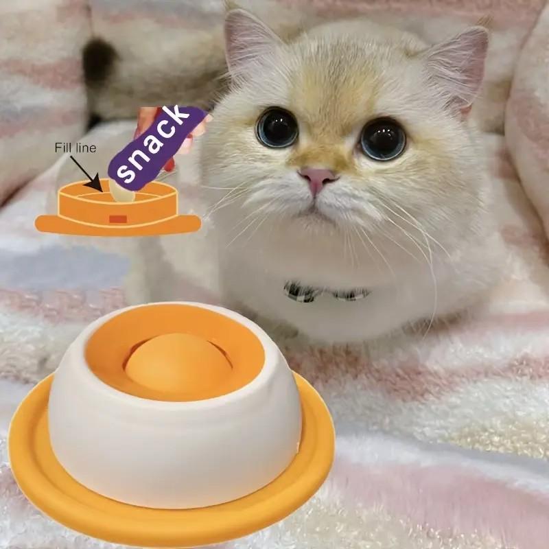 🐾 Promote Healthy Digestion | 1 Pc Pet Slow Feeder Plate | Interactive Dog Cat Snack Bowl