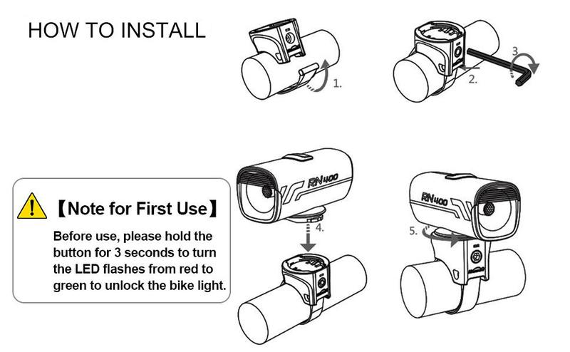 OLIGHT OLIGHT RN 400 LED Bike Lights, 400 Lumens USB Type-C Rechargeable Bike Front Light