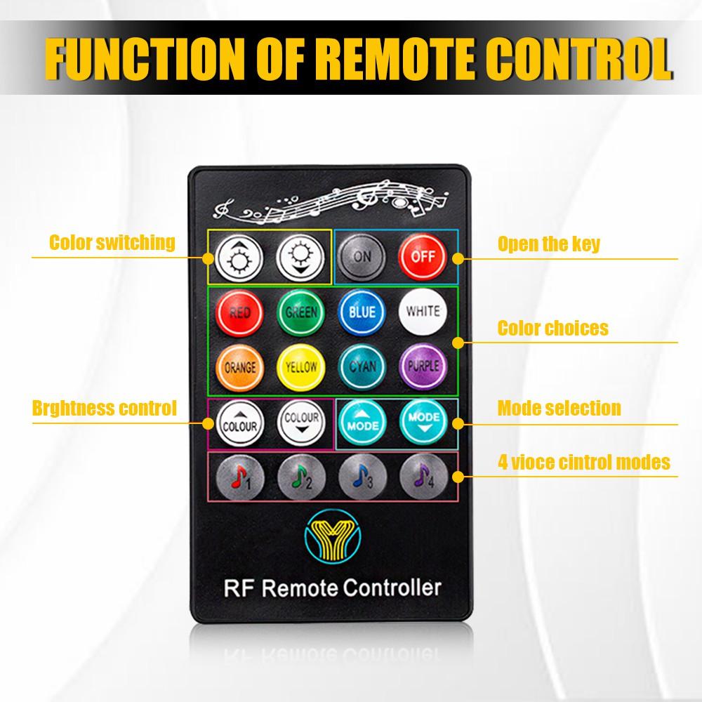 Multicolor RGB Rock Lights, 20 Pods Multicolor RGB LED Rock Lights Kit Offroad Truck Underbody Neon , Bluetooth APP/Remote Control, Flashing Music Mode Wheel Well Light, For Pickup Truck ATV UTV RZR SUV