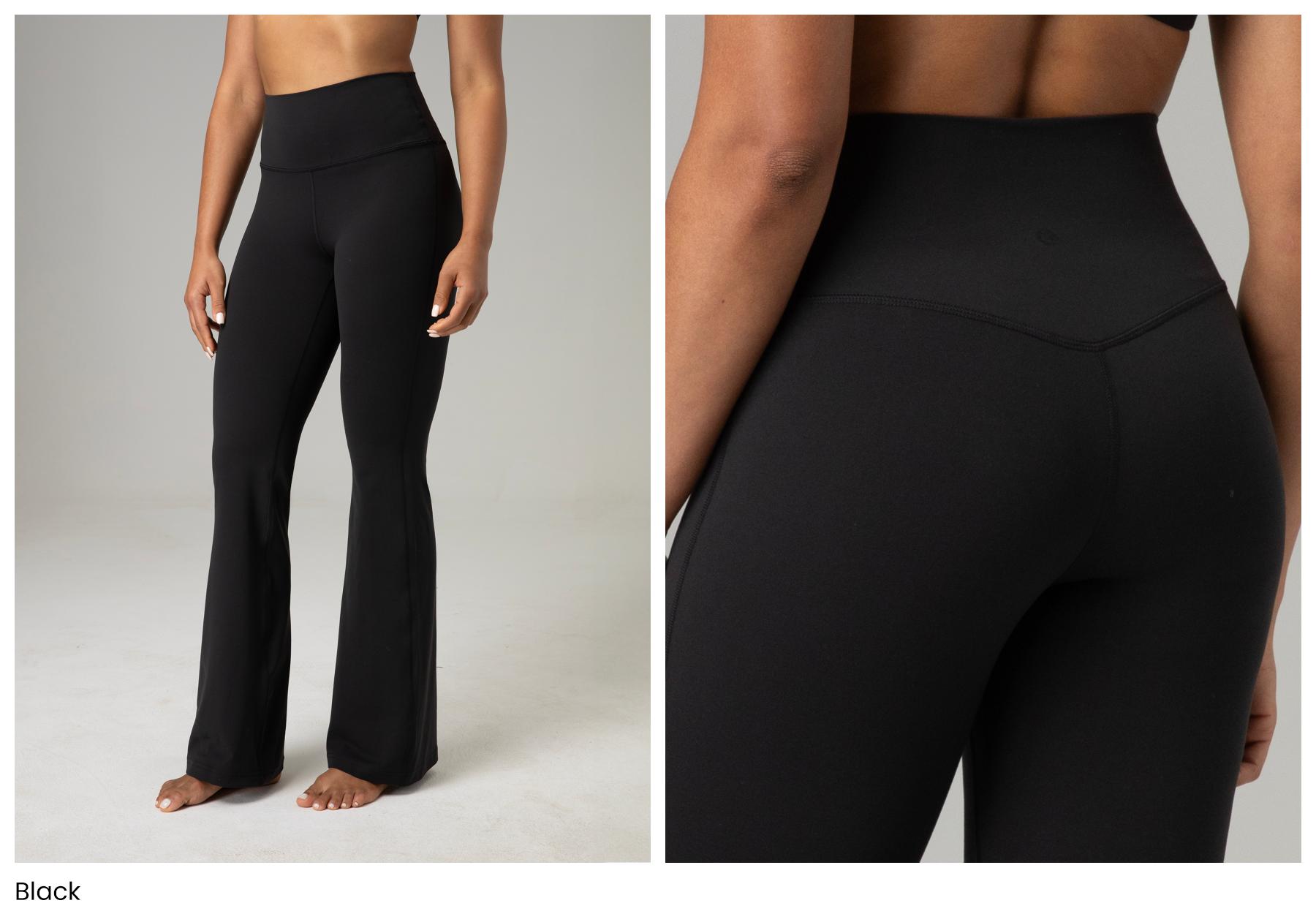 Colorfulkoala Women's Dreamlux High Waisted Flared Leggings Workout Yoga Pants 29.5" / 31.5" Inseam Sports Bottoms Ladies Sportswear