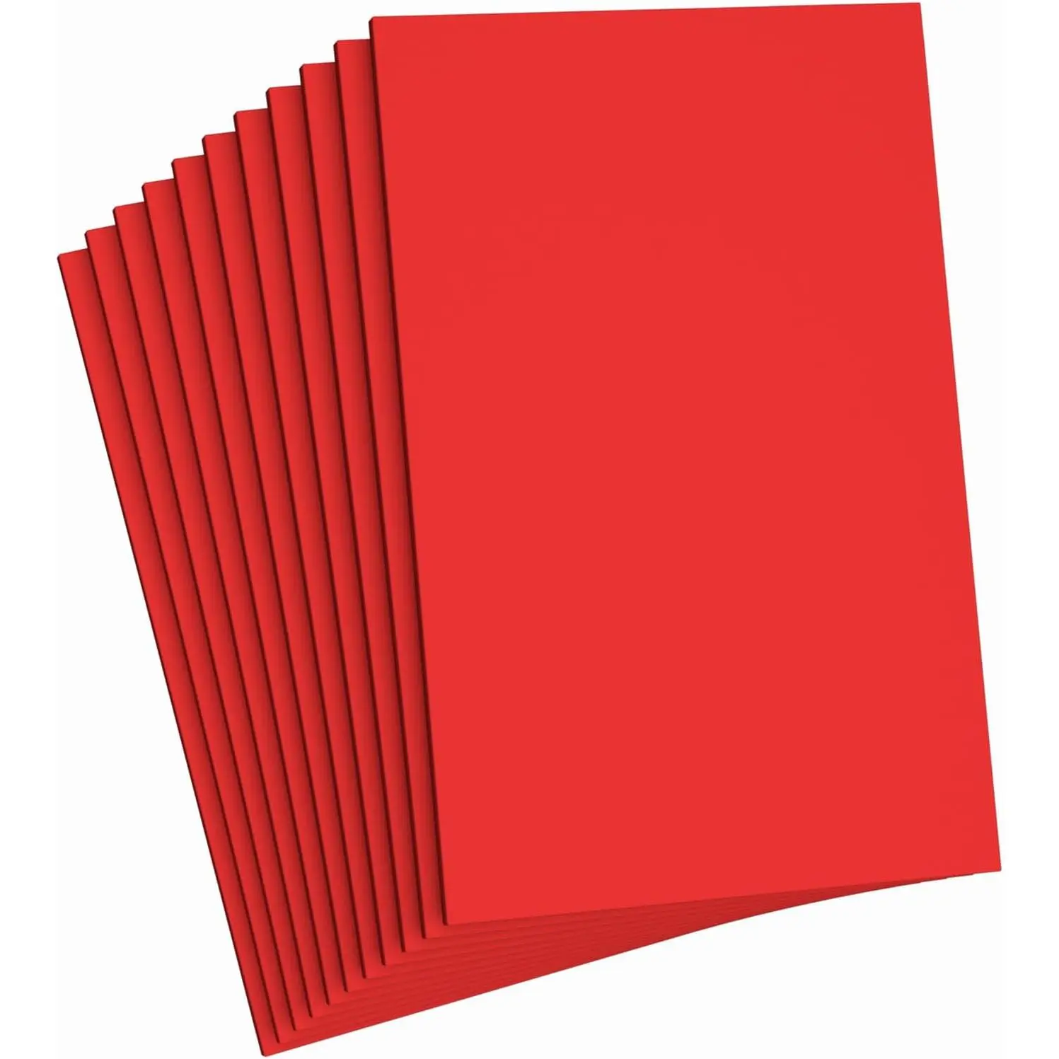 Red  Sheets Crafts, 8.5x5.5 Inch Eva Craft  Paper for Crafts Project Classroom Scrapbook DIY  (Red-10 Sheets)