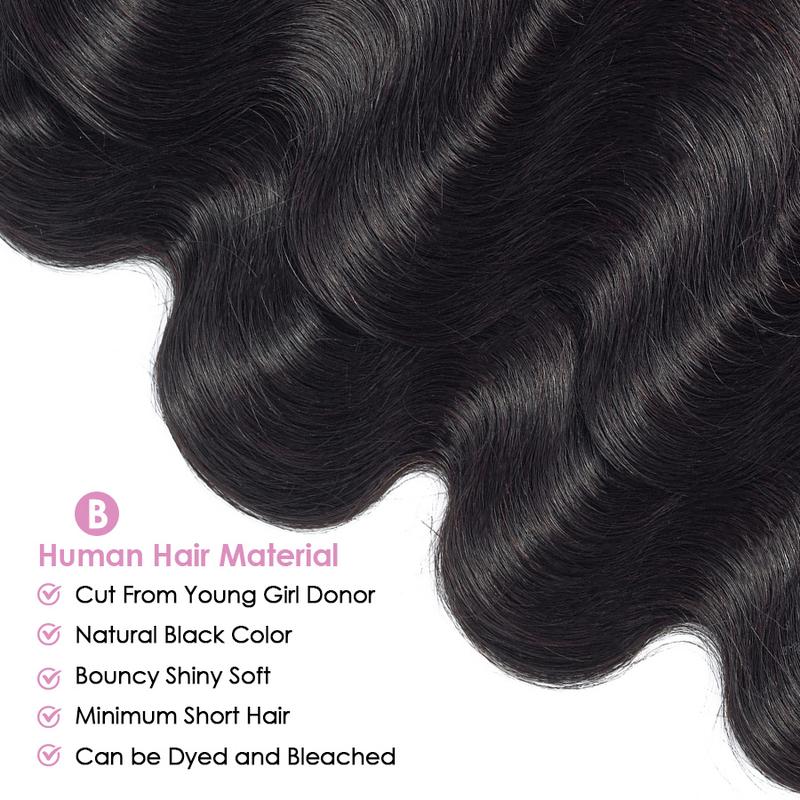 Pizazz Hair Body Wave Human Hair Bundles Salon Quality Brazilian Virgin Bundles 100% Human Hair