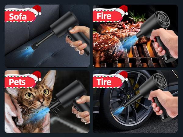 ZARIMI Portable Cordless Duster 51000RPM USB Rechargeable Multi-Function Car & Keyboard Cleaner Machine Lightweight Handheld Vacuum Eco-Friendly Energy-Efficient