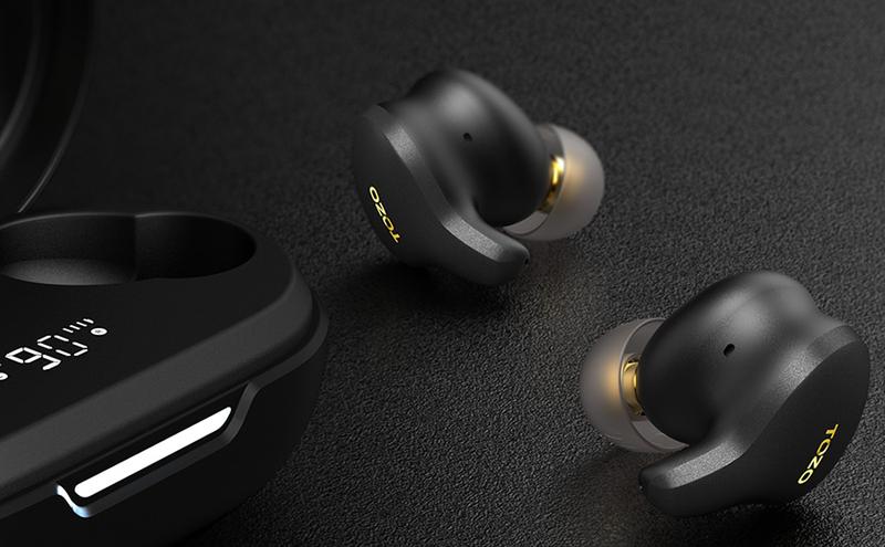 TOZO-Golden X1 Wireless Earbuds Balanced Armature Driver and Hybrid Dynamic Driver Audio Headphone Electronic Headset app control FathersDayGift