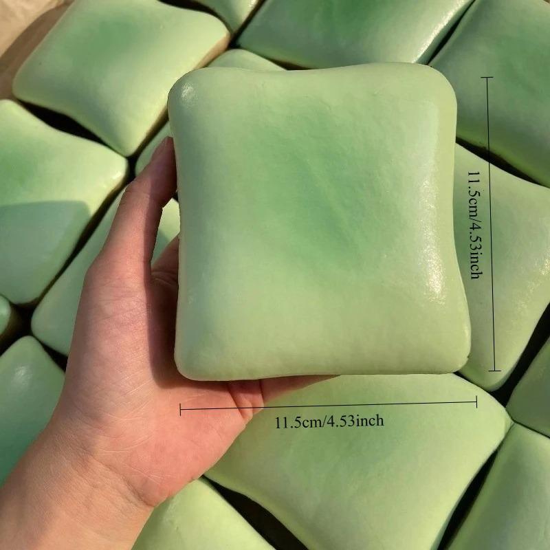 Jasmine Toast Bread Squishy Toy Cross-Border Novel Soft Squeeze Tool Sticky Slow Rebound Wet Texture Stress Relief Fidgeting DIY Stress Relief Sensory Fidget Toy for Kids Adults