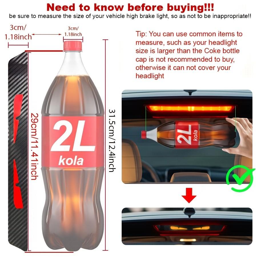 Monster evil eye car tail light sticker, flashing fangs eyes, easy-to-apply vinyl sticker, high visibility at night, fun car decoration