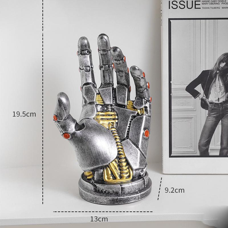 Cyberpunk Mechanical Hand Game Controller Stand, Ring Bracelet Holder, Photo Background Decor, Xbox Switch Console Accessory