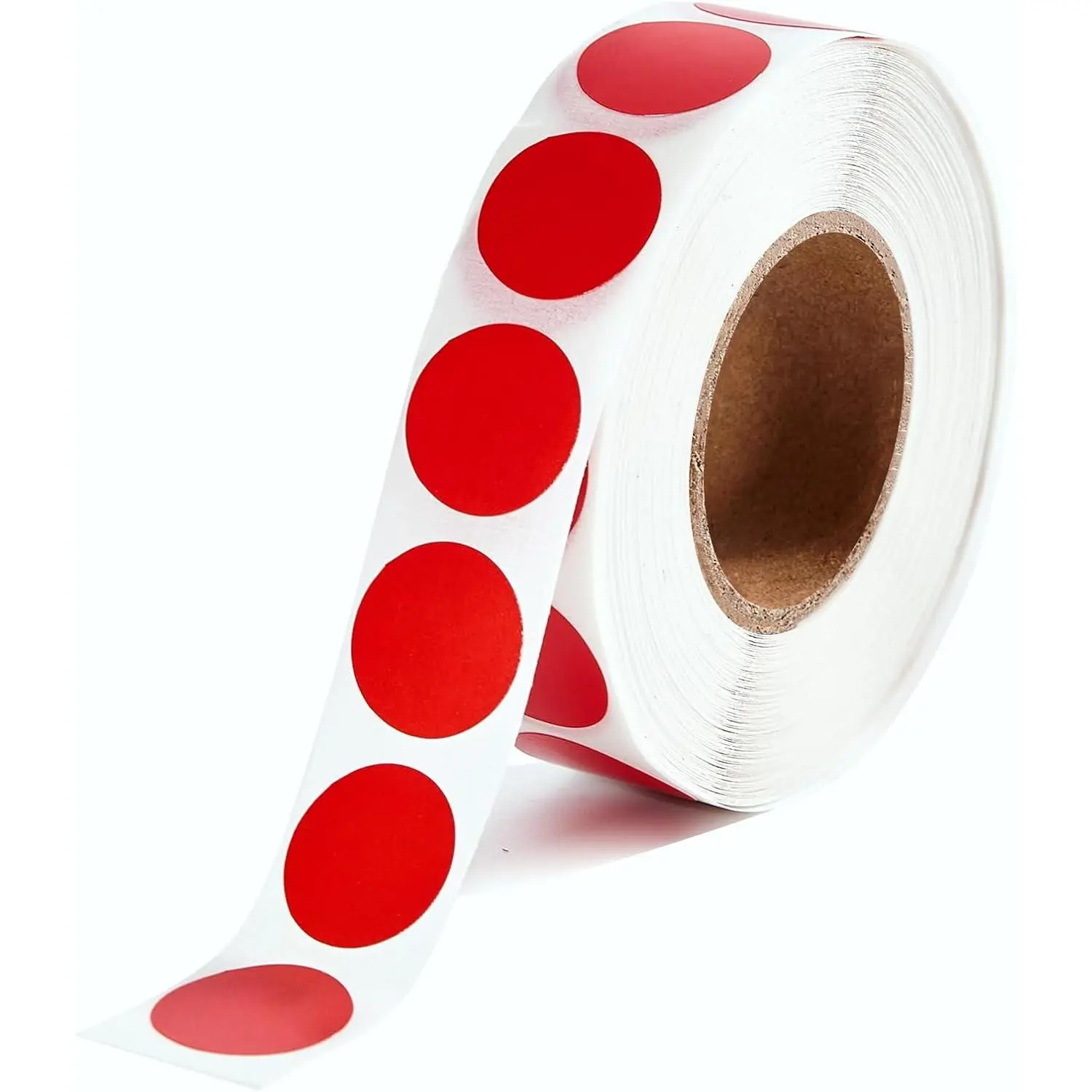 1000 count Round Stickers 1/2 Inch Color Circle Dot Stickers Small Code Labels for Office Shop Yard   Classroom Marking (Red, 1000 count)
