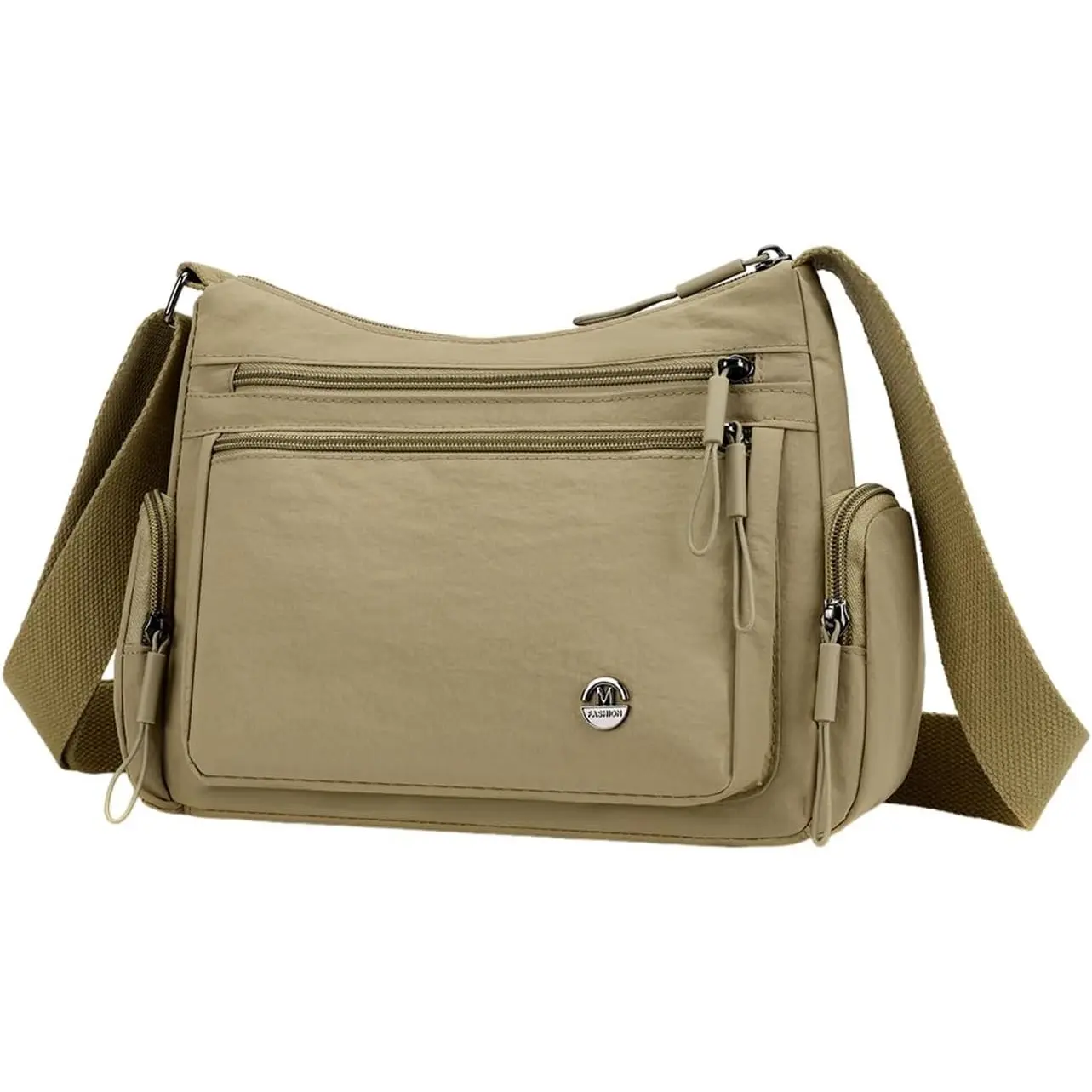 Crossbody Bag for Women, Multi-Pocket  Bag   Purse | Water-Resistant Nylon Handbags, Top Handle Satchel, Travel Messenger Bag, Trendy Pocketbooks