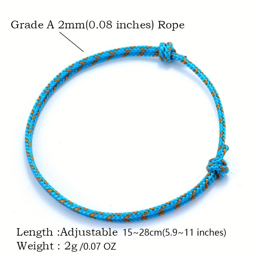 Handmade Adjustable Friendship Bracelet for Men, Featuring a 2Mm Thin String in 4 Colors, Grade A Charm, Perfect As a Gift for Your Boyfriend