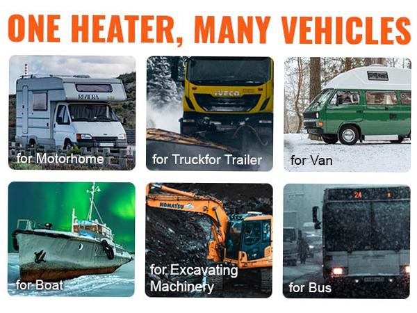 VEVOR Diesel Air Heater All-in-one 12V 5KW LCD Remote Control for Car RV