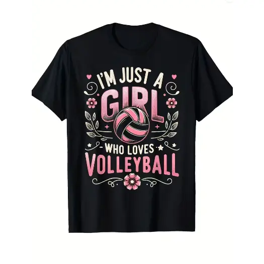 Volleyball Shirt for Who Loves Volleyball T Shirt,Comfortable Tee Graphic Print Shirt AllSeason Tee for Everyday Outdoor ActivitiesSame Style Summer Shirt Sleeved Printed T Shirt