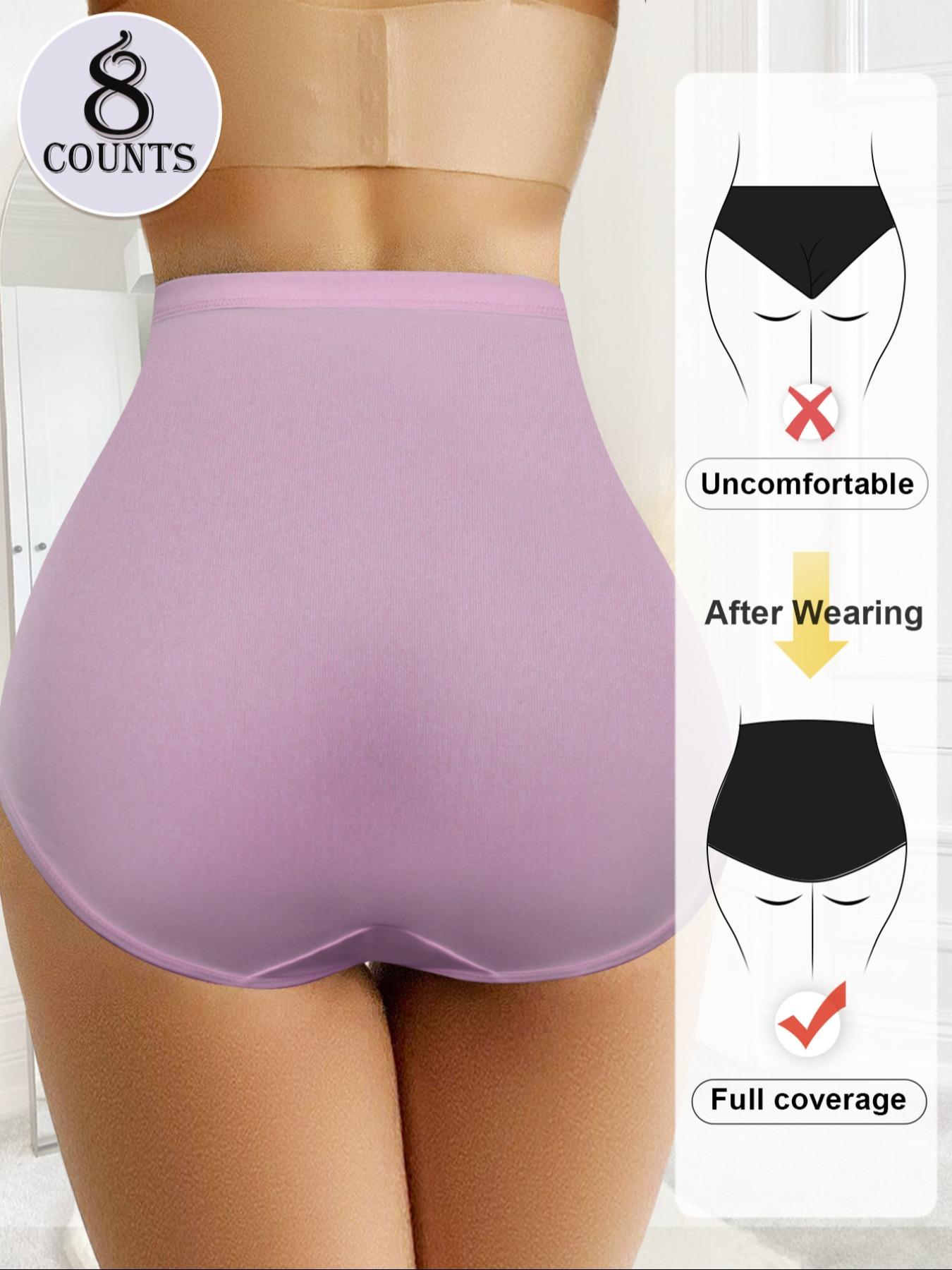 Women's Letter Print Contrast Mesh Criss Cross High Waist Briefs, Breathable Comfy Sheer Knicker for Daily Wear, Women's Underwear for All Seasons