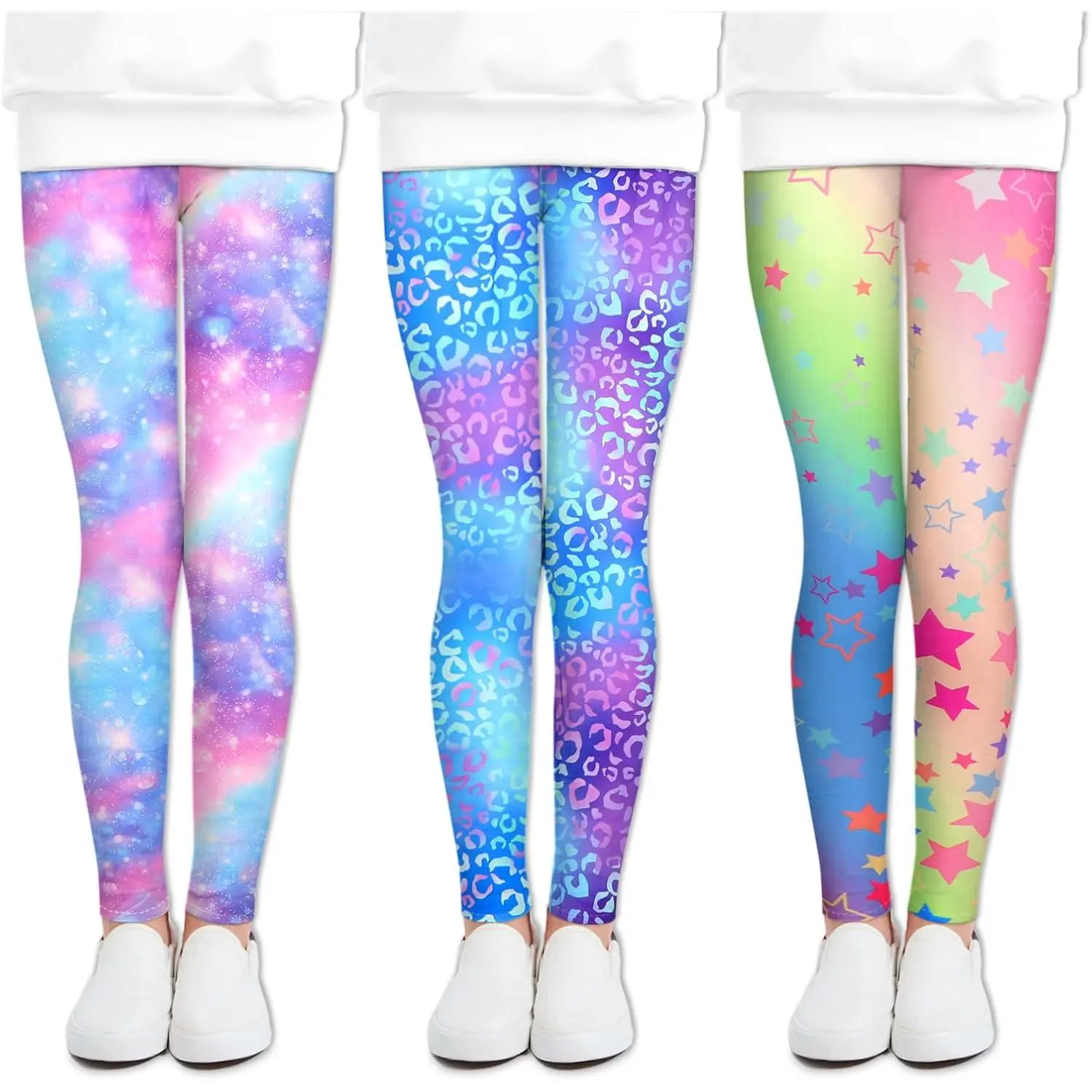 Gs Tie Dye Blue Purple Start and Blue Leopard