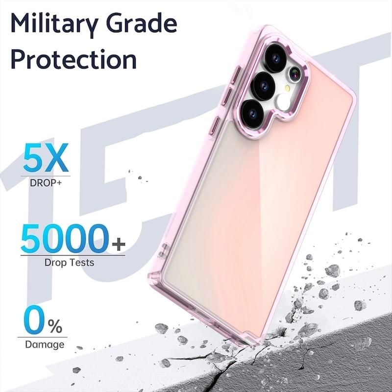 Anti Yellow Gradient Metal Lens Protect Case For Samsung A17 A36 A56 ...