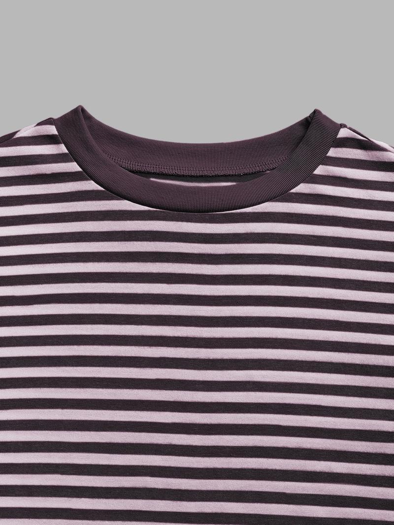 Women's Striped Long Sleeve Top, Casual Versatile Blouse, Stylish Ladies' Fashion Shirt, Perfect for Daily Wear & Layering