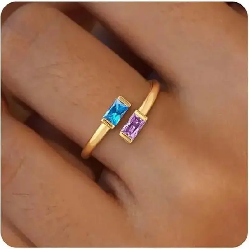 Gold Birthstone Rings for Women Non Tarnish 14K Gold Plated Adjustable Emerald Ring Cubic Zirconia Gemstone Promise Ring for Her Engagement Personalized Waterproof Jewelry Gifts for Birthday Gold Birthstone Rings for Women Non Tarnish 14K Gold Plated Adjustable Emerald Ring Cubic Zirconia Gemstone Promise Ring for Her Engagement Personalized Waterproof Jewelry Gifts for Birthday