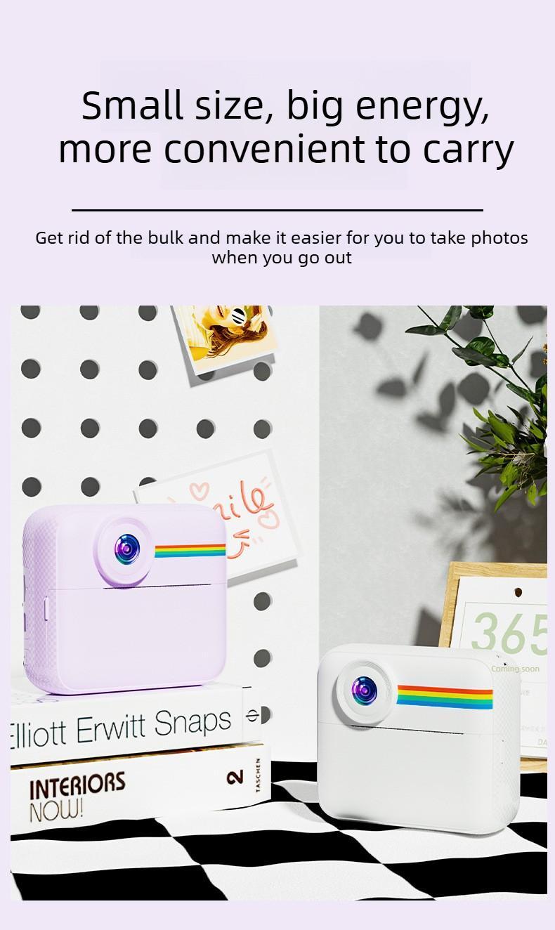 Kids Instant Print Digital Camera, Shoot & Print Instant Color Photos, Cute Photography Toy Perfect Birthday Gift for Little Girls#