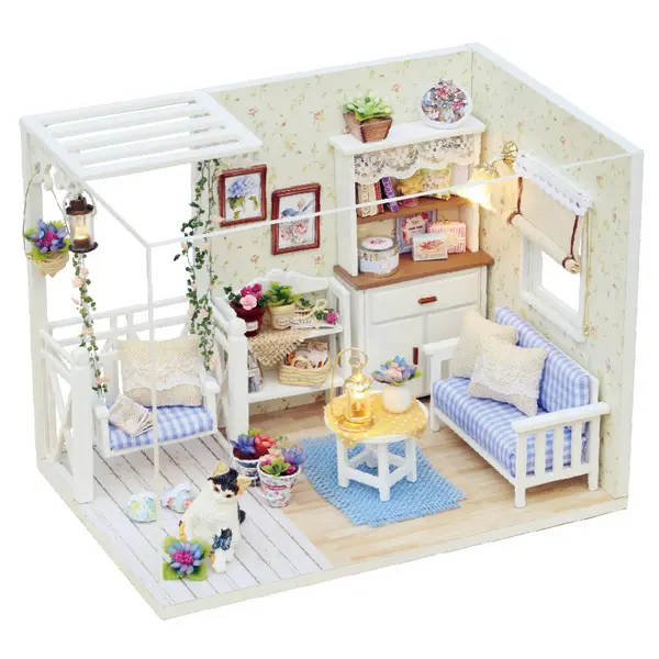 DIY Miniature House Kit – "Kitten Diary" – Handmade Architectural Model Toy (Ideal Birthday Gift for Girls or Best Friends)