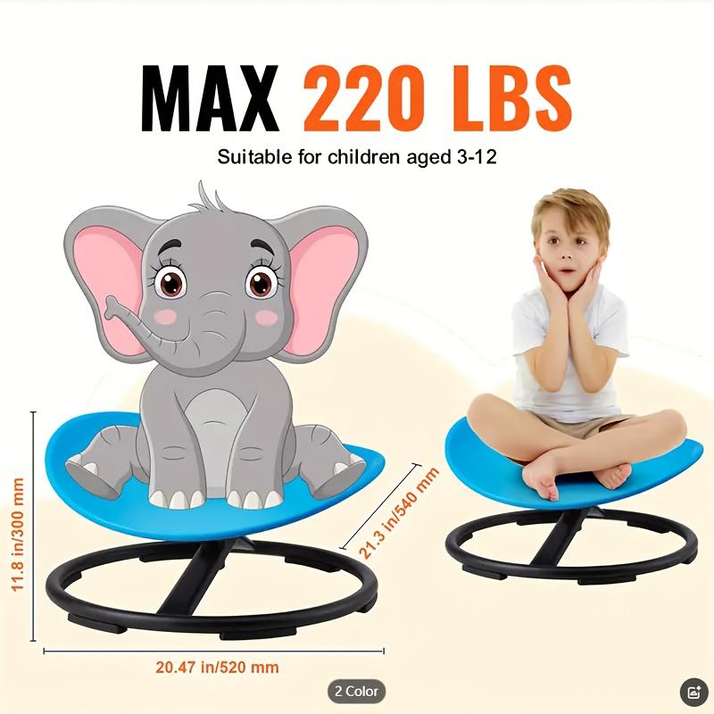 Swivel chair, sensory chair with 360-degree rotation, ergonomic design, trains body coordination, no assembly required, non-slip design, sensory swivel chair, Easter gift.