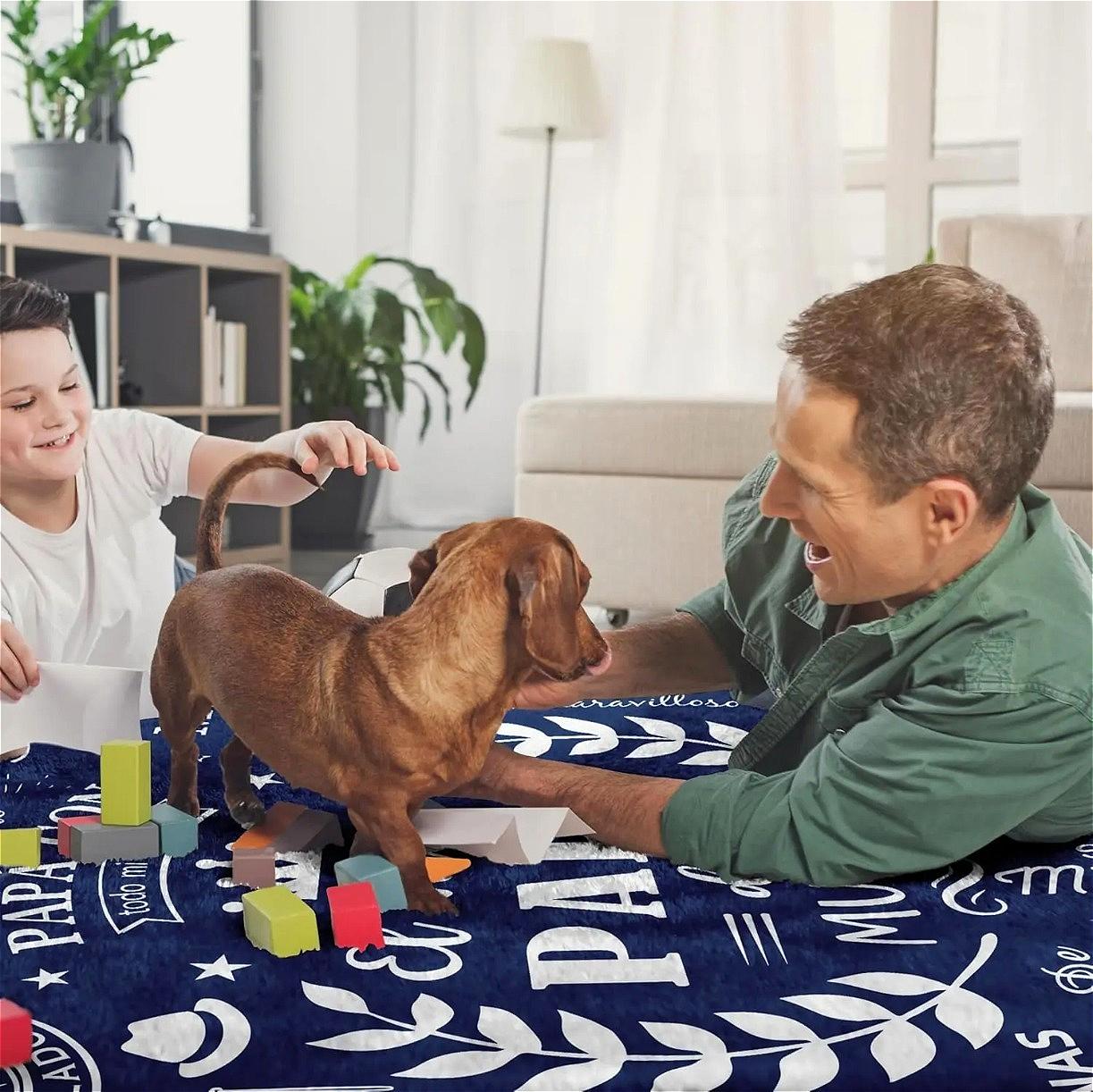 Spanish Dad Flannel Blanket for Kids & Adults, Emotional Papa Gift Cozy Soft Throw Blanket, Best Dad Ever Warm Fleece Blanket for Bed Couch Sofa Living Room Decor, Happy Birthday Father’s Day Christmas Holiday Gift for Dad Papa