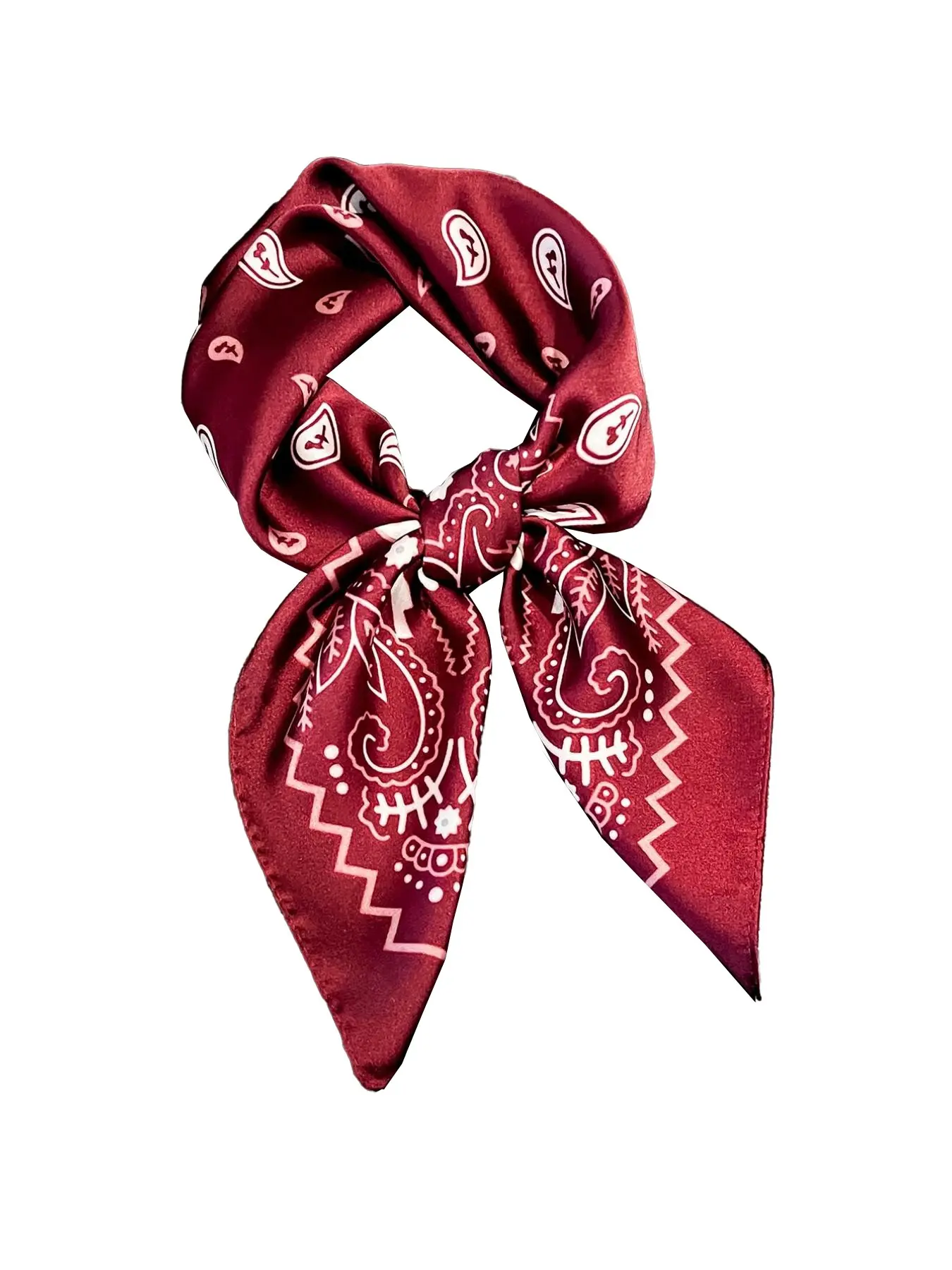 Women's Paisley Scarf, 27.6 Inch Elegant Neck Accessory, Multifunctional Fashion Item for Spring and Summer, Stylish Fitted Pattern