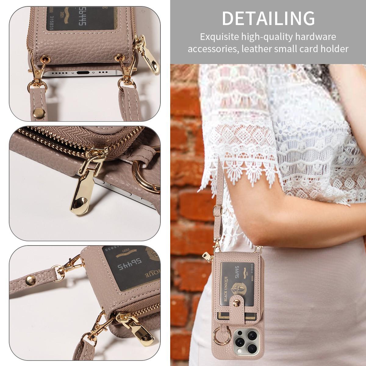 iPhone 17 Pro Max Case, Multi-Function Wallet Design, Secure Zipper Closure, Durable Protection Cover, Compatible with Multiple Models