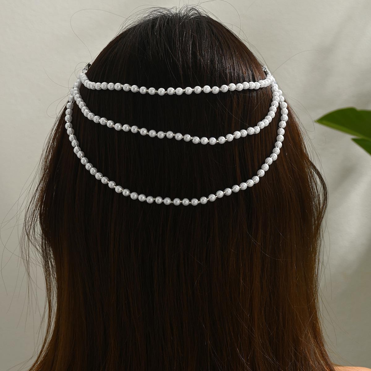 Wholesale hair clips, European and American cross-border new style pearl hair accessories, niche high-end jewelry, diamond-embellished leaf hair clips, hair accessories for women