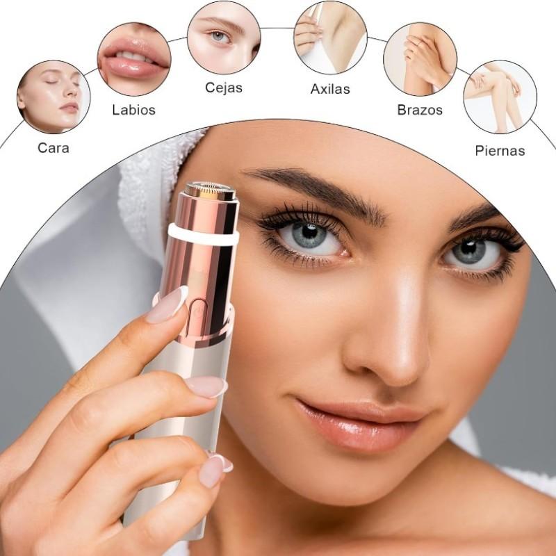 2-In-1 Multi-Functional Facial and Brow Trimmer, Electric Brow Trimmer, Lip and Body Hair Removal Tool, Facial Hair Care Tool, Women's Electric Razor