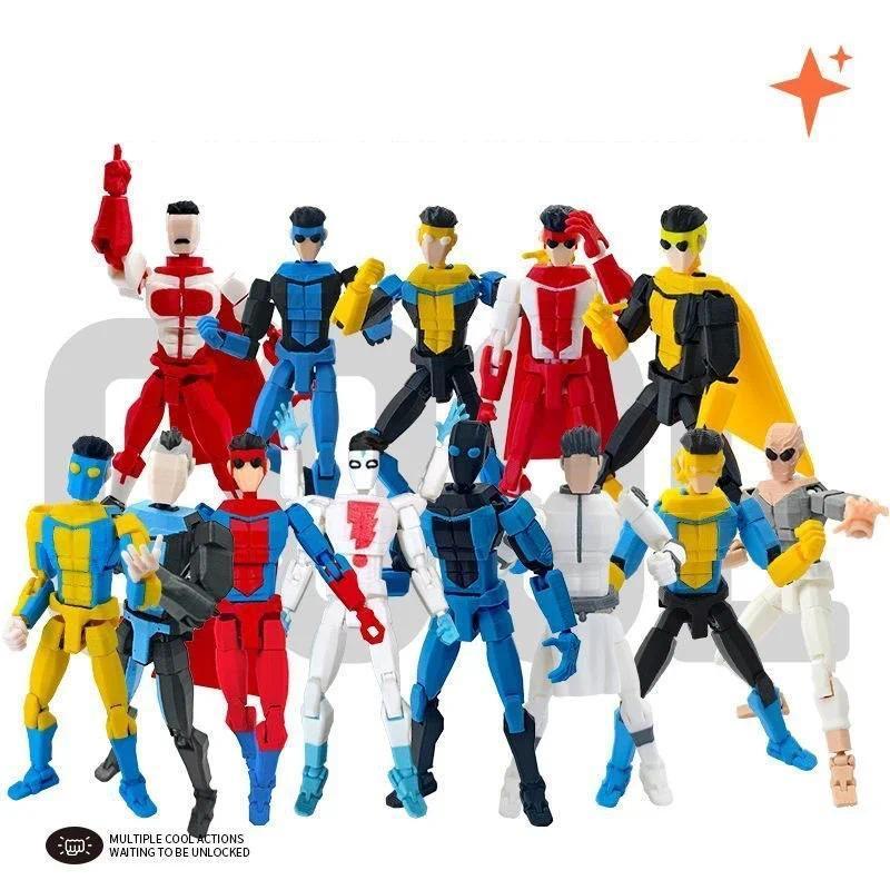 3D Printed Superheroes Invincible 2.0 Anime Multi-Jointed Shapeshift Toys Action Figures Mannequin Model Ornaments Gifts
