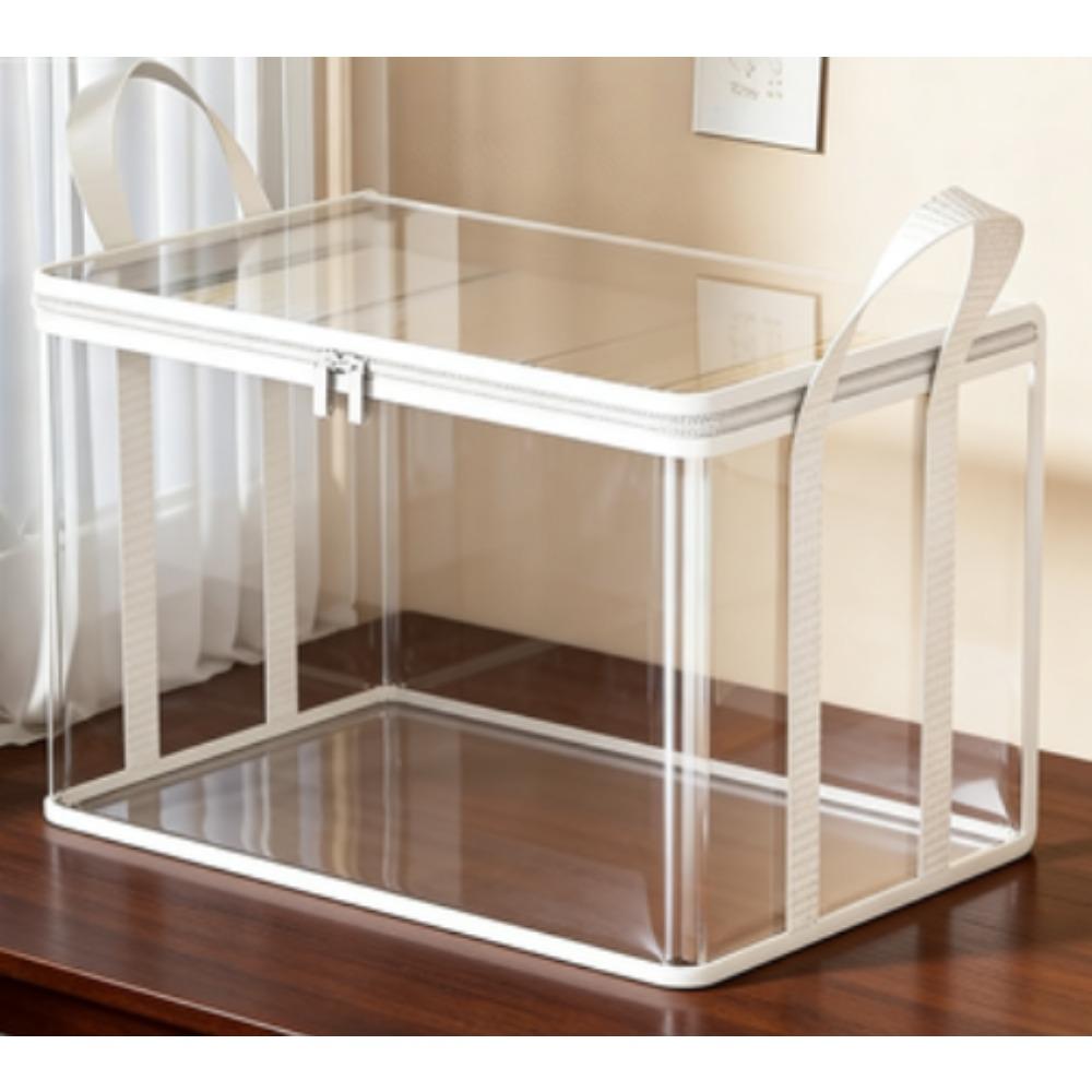 The storage box is stackable with a sturdy and durable structure, suitable for books, clothes, snacks and office documents. It can be used in homes and offices, featuring a space-saving design.