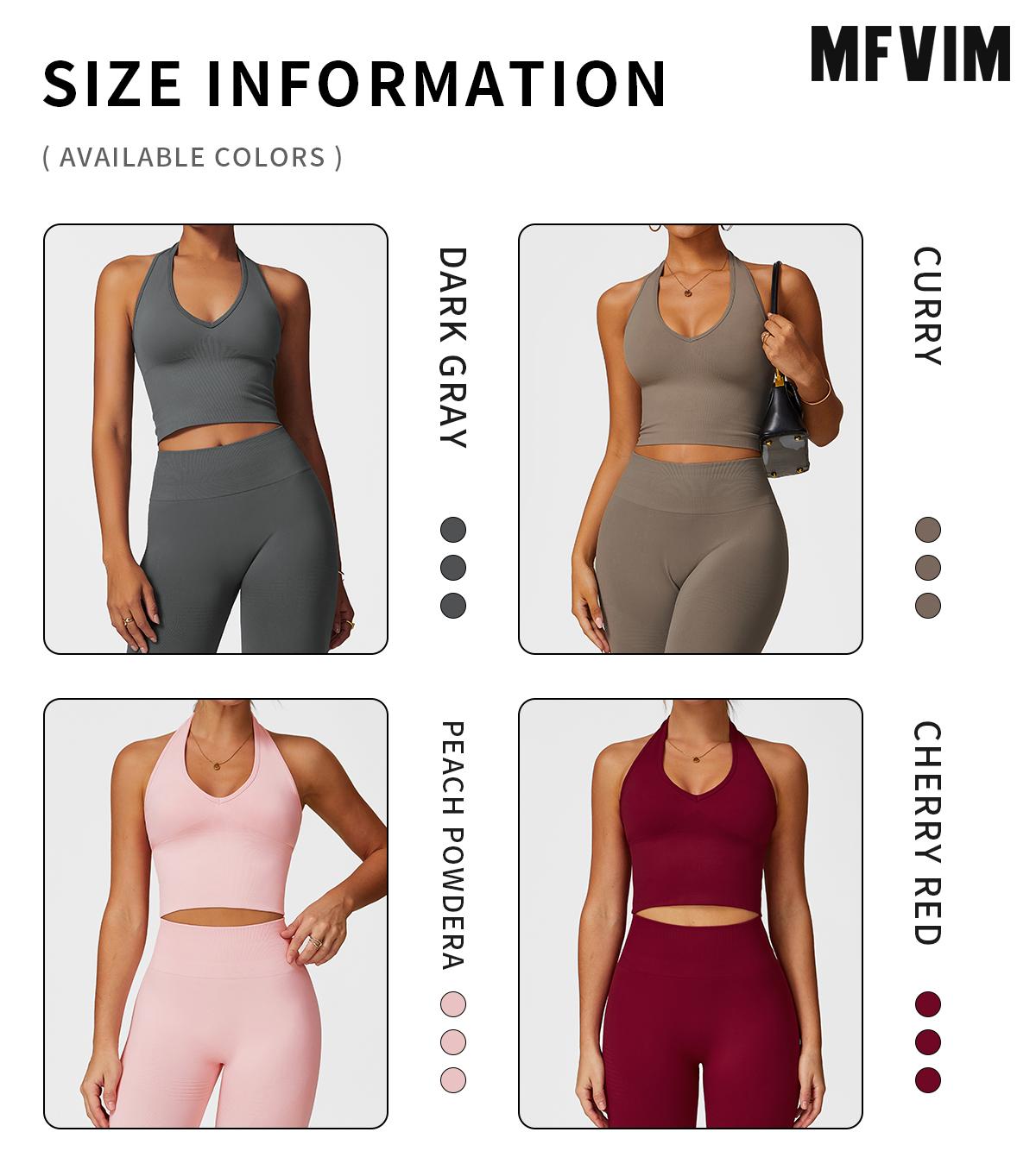 MFVIM Women's Workout Sets 2 Piece Sports Bra High Waisted Hip Lift Leggings Gym Yoga Exercise Clothing Sets athletic tracksuits comfortable sportswear Summer Activewear SpringStatements