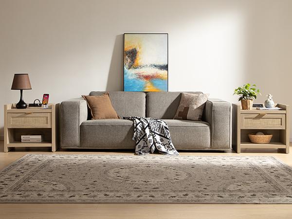 SICOTAS Night Stand Set of 2 - Rattan Nightstands with Type-C Charging Station & Rattan Drawer - 15.4" x 23.6" x 22.1" Boho Bed Side End Table for Small Apartment Living Room Bedroom, Sturdy and Durable SICOTAS Night Stand Set of 2 - Rattan Nightstands with Type-C Charging Station & Rattan Drawer - 15.4" x 23.6" x 22.1" Boho Bed Side End Table for Small Apartment Living Room Bedroom, Sturdy and Durable