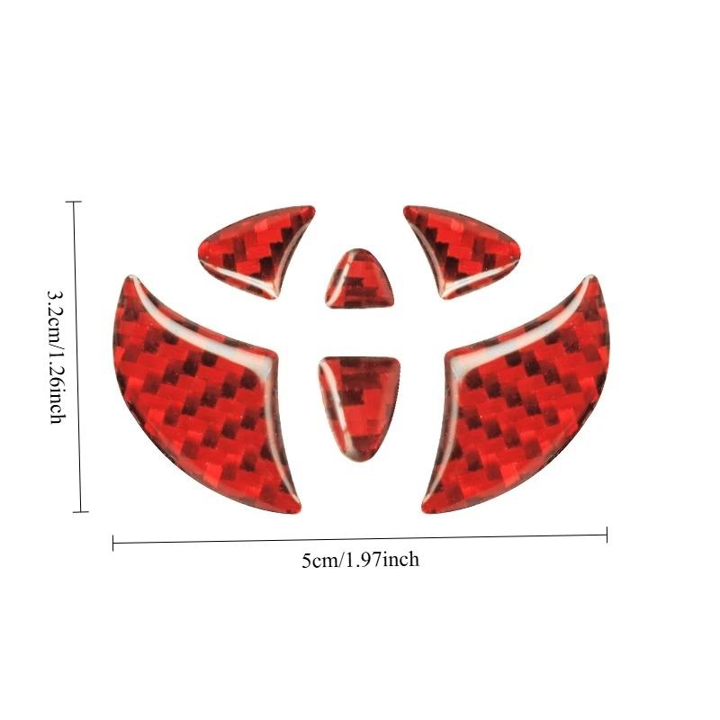 Car Steering Wheel Decal, Carbon Fiber Design for Toyota Hilux Prius Avensis Auris Verso Corolla Camry, Durable & Stylish Accessory, Car Accessories