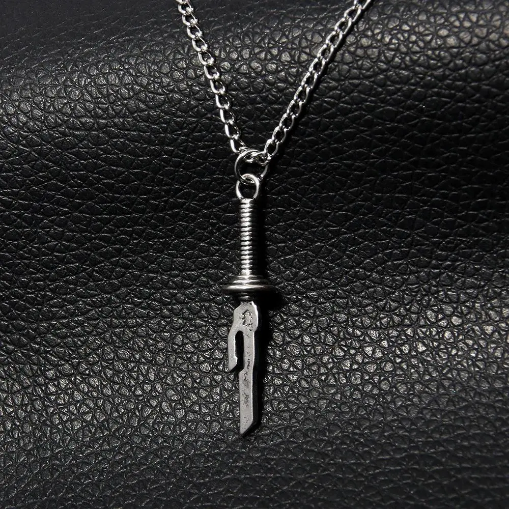 Anime Jujutsu Kaisen Fushiguro Toji Spear of Tianri Sword Pendant Choker Necklace, Unisex Costume Necklaces Fashion Jewelry Accessory, Chain Jewelry, Cosplay, Toji Sword