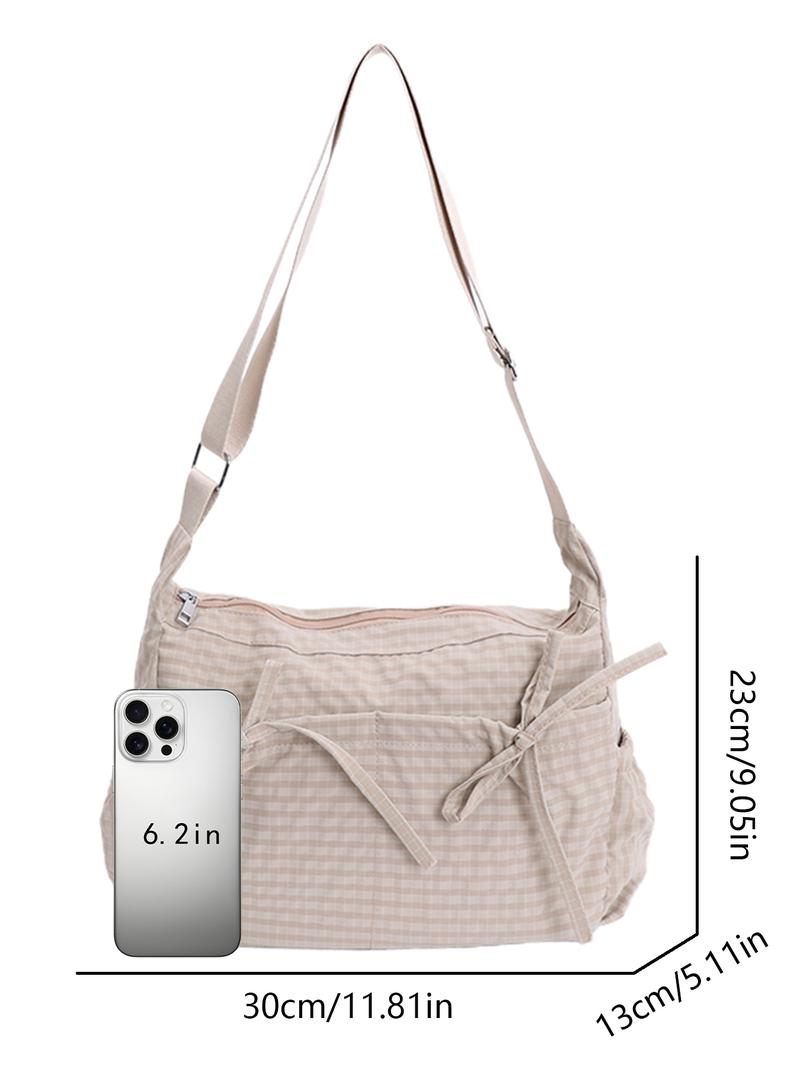 Stylish, Simple, Versatile One-shoulder Messenger Bag, Retro Plaid Underarm Bag, Casual Everyday Suitable for Shopping and Dating, Cross Body Bags, Fashionable Crossbody Bag