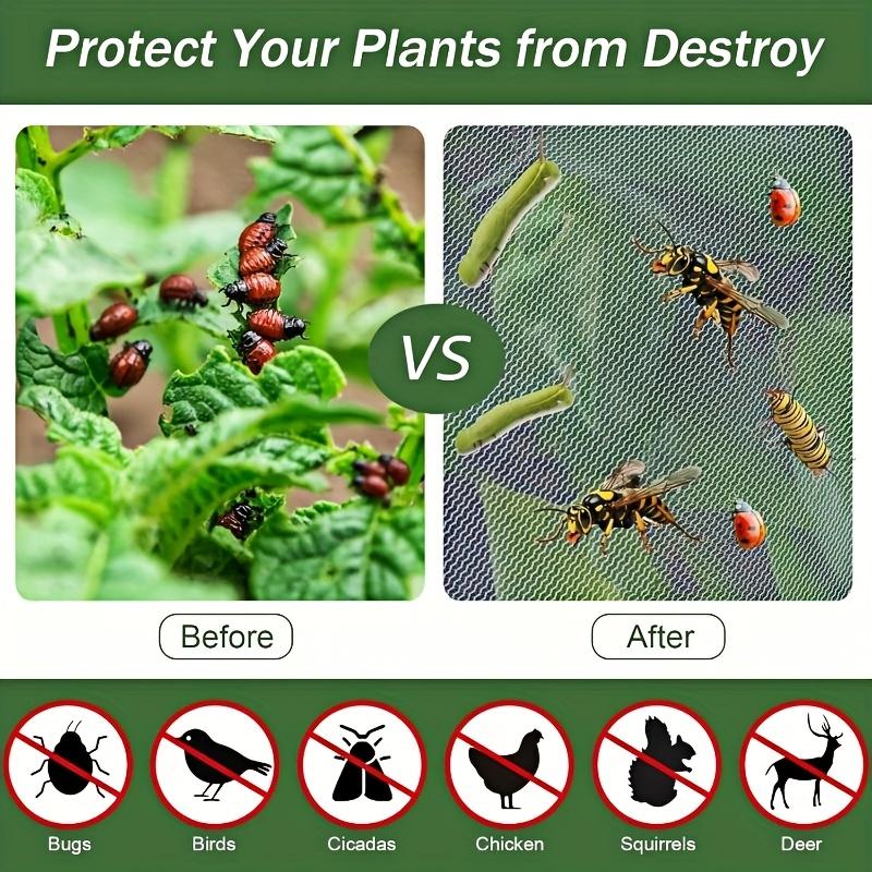 Two-Pack Fruit Tree Protection Net, Garden & Orchard Guard, Zipper Drawstring Seal, Bird Bug Deer Proof, Blueberry Apple Tree Care