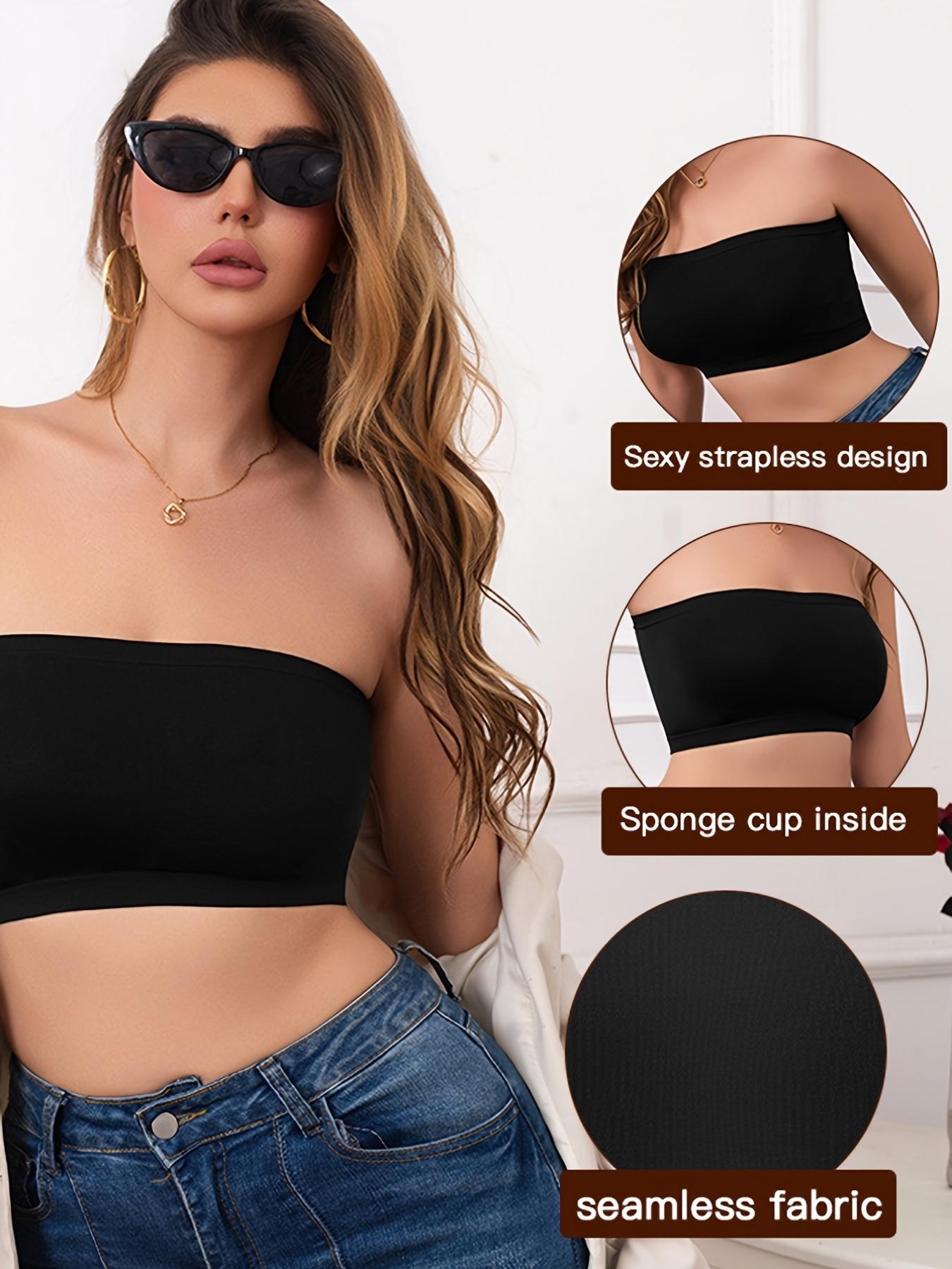 Women's Everyday Wireless Bra Set, Seamless Underwear with Removable Pads, Comfortable Strapless Lingerie for All Seasons