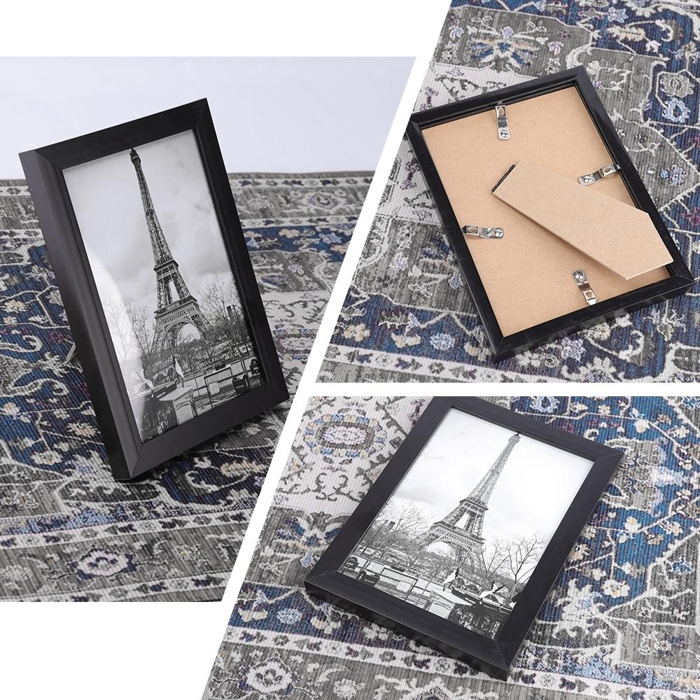 1pcs 4x6 Inch Wooden Frame, Wall-Mounted, HD Acrylic, Shatter-Resistant, Elegant, Simple Design, Ideal for Home, Party Decorations