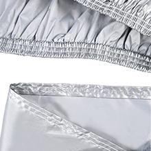 Nilight Waterproof SUV Car Cover All Weather Snowproof UV Protection Windproof Outdoor Full car Cover,Oxford Material Door Shape Zipper Design Universal Fit for SUV Length 191 to 201inch silver  side Lightweight Industrial Safety  dealsforyoudays