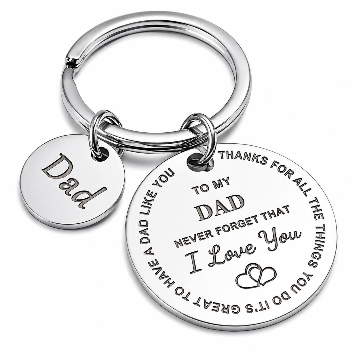 To My Dad Keychain | “I Love You” Father’s Day Gift for the Best Dad Ever