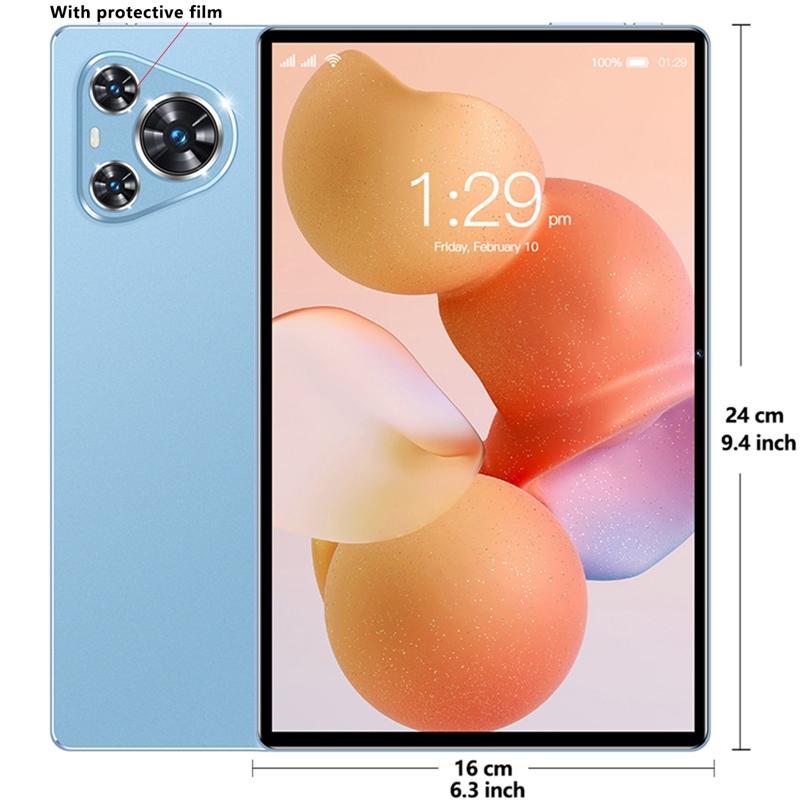 Latest 10.1 Inch Tablet PC, Android 13 System, 4GB RAM 64GB ROM, Octa-Core Processor, Eye-Care Function, 1920x1200 Resolution