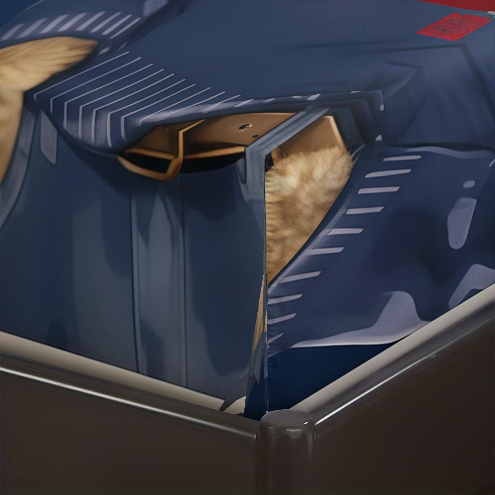 3-Piece Polo Bear Pattern Fitted Sheet Set, Soft And Durable Bedding Set Includes 1 Flat Sheet And 2 Pillowcases, Daily Holiday Birthday Gift Bedroom Decorations For Kids And Adults