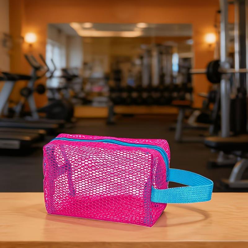 One-piece macaron-colored cosmetic bag, multi-functional cosmetic bag, swimming bag, beach bag, makeup bag, skincare bag, toiletry bag, storage bag, zipper closure, a great gift for friends and family.