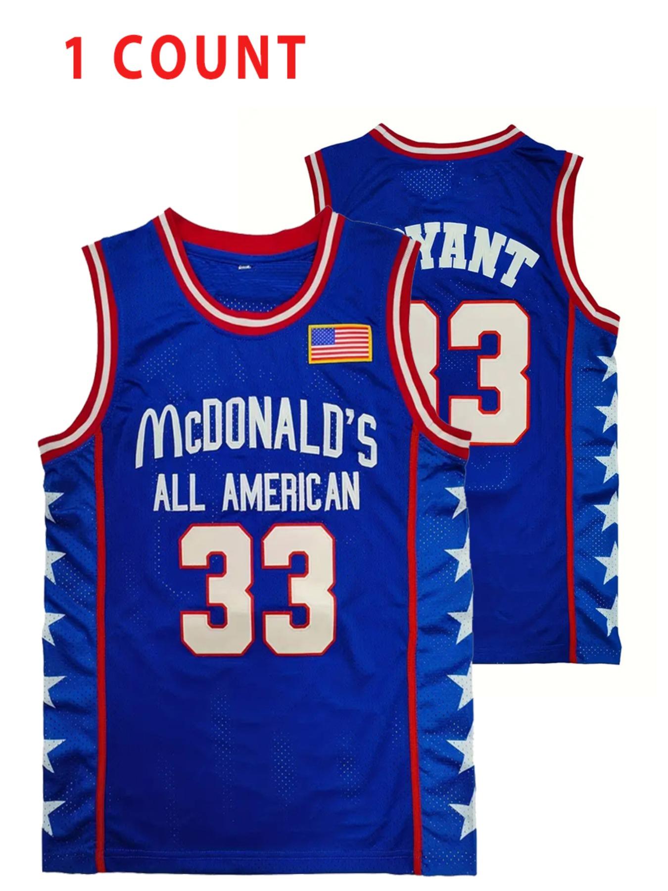 Men's Letter & Number Embroidery Basketball Jersey, Loose American All-american Basketball Vest, Basketball Clothing for Indoor Outdoor Wear, Vintage Basketball Jersey, Sports Jersey, Stylish Home Jersey, Sport Top, Jersey Shirts