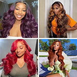Deep Wave 13x4 Lace Front Wig Human Hair 180% Density HD Transaprent Lace Water Deep Wave Curly Wigs Human Hair Body Wave Pre Plucked Human Hair Wigs