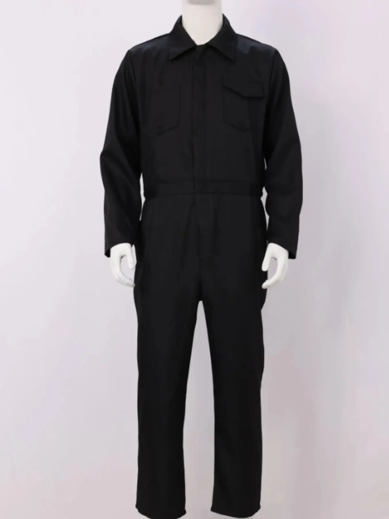 Adult Halloween Costume Jumpsuit, Loose-Fit Full-Length Mechanic-Style Coverall, Unlined Jumpsuit for Cosplay and Costume Parties