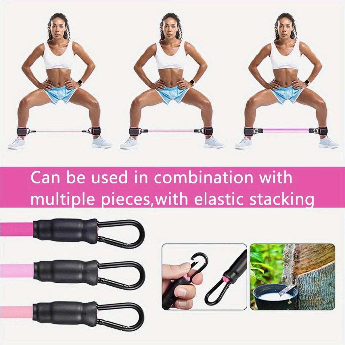 3pcs Ankle Resistance Bands Portable for Building Leg Muscles and Lines Home Gym Available Recommended Exercise Yoga Equipment for Men and Women Gymnastics Shoes with Drawstring Bag